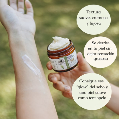 Crema Natural de Sebo Batido con Hierbas