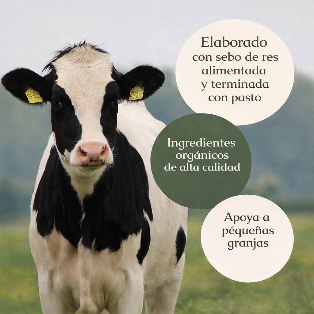 Crema Natural de Sebo Batido con Hierbas